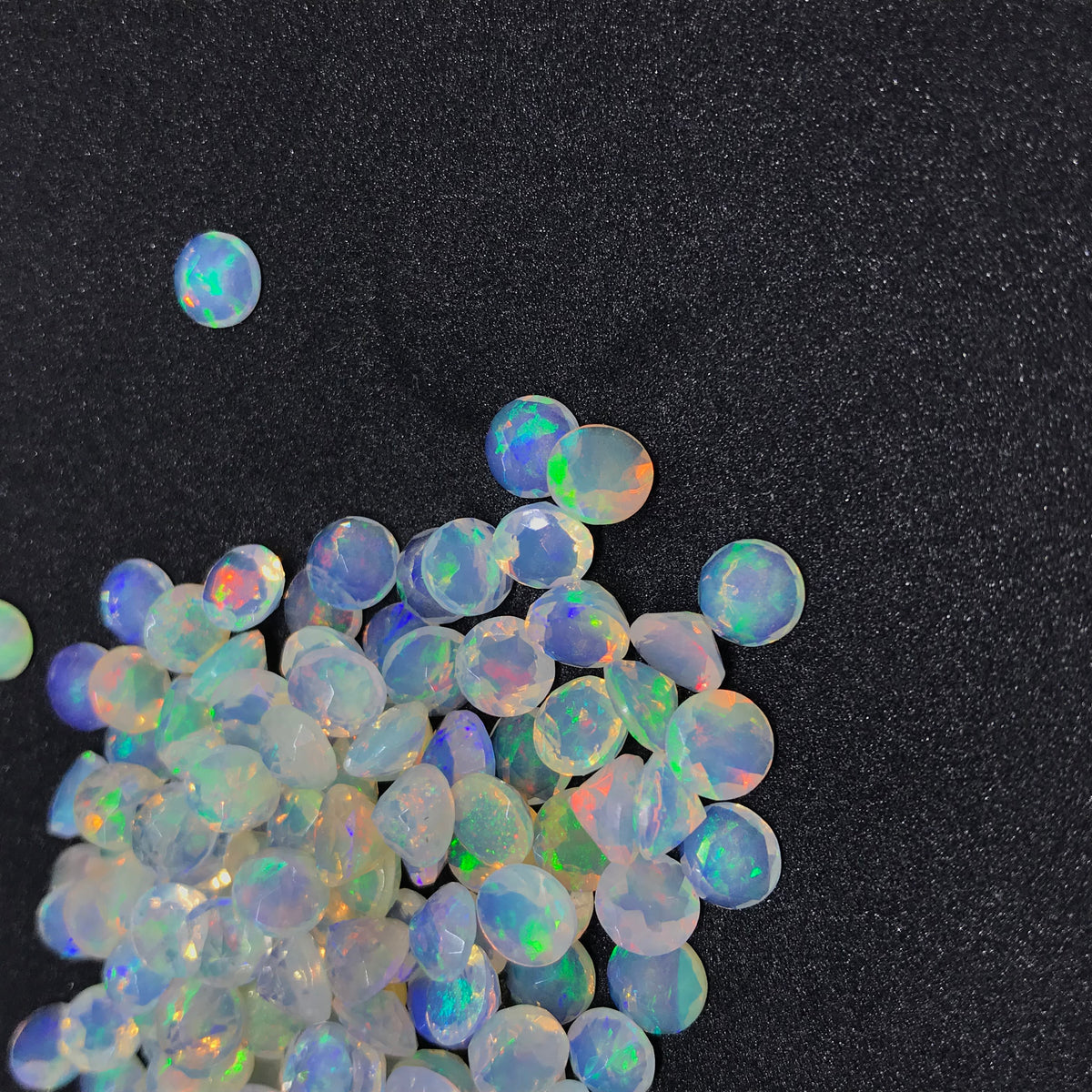 Ethiopian Opal 4-6.5mm Faceted Wheel AAA+ Grade Gemstone Beads