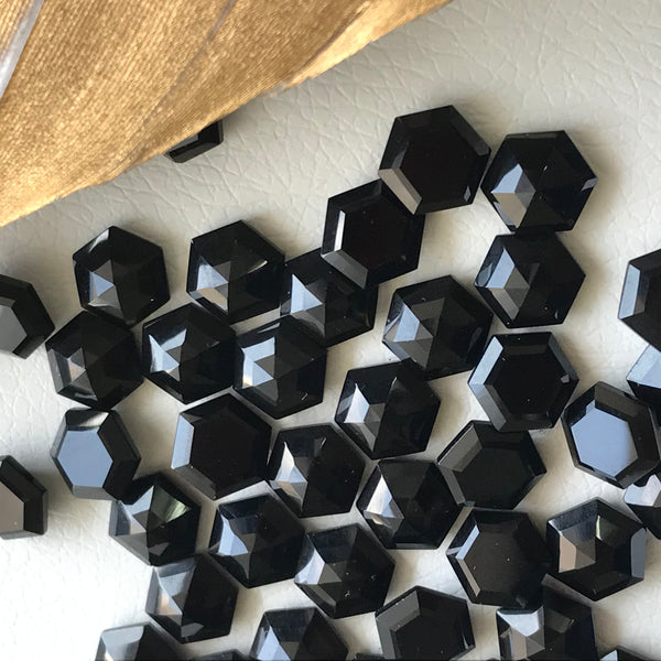Black Onyx 8 MM Hexagon Special Cut