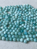 Larimar 4 MM Round Cabochons