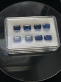 Kyanite 6X8 Octagon set Faceted