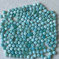 Larimar 4 MM Round Cabochons