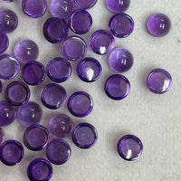 Amethyst Round Cabochons 10 Pcs set