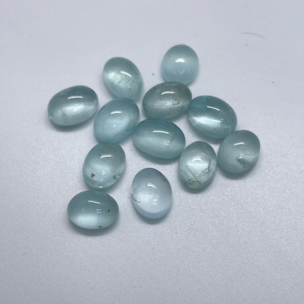 Aquamarine Cabochons 9.5-14.5MM Oval