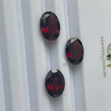 Red Garnet 10X14 Oval shape Faceted