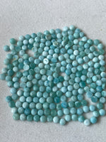 Larimar 4 MM Round Cabochons