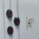 Red Garnet 10X14 Oval shape Faceted