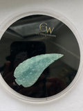 Aquamarine Carved leaf Big size