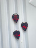 Red Garnet 10X14 Pear Shape Faceted