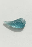 Aquamarine Carved leaf Big size