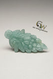 Aquamarine Carved leaf Big size