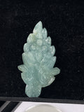 Aquamarine Carved leaf Big size