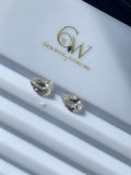 Morganite Shield shape pair Special Shape