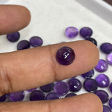Amethyst Round Cabochons 10 Pcs set