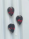 Red Garnet 10X14 Pear Shape Faceted