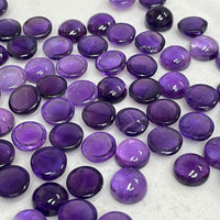 Amethyst Round Cabochons 10 Pcs set