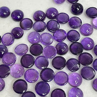 Amethyst Round Cabochons 10 Pcs set