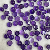 Amethyst Round Cabochons 10 Pcs set