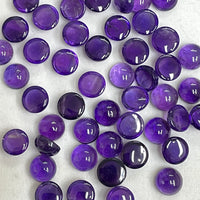Amethyst Round Cabochons 10 Pcs set