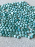 Larimar 4 MM Round Cabochons