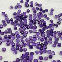 Amethyst Round Cabochons 10 Pcs set