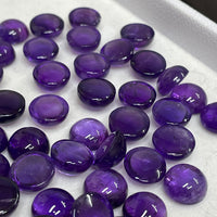 Amethyst Round Cabochons 10 Pcs set