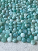 Larimar 5 MM Round Cabochons