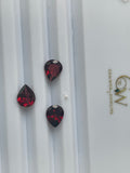 Red Garnet 8X10 mm Pear shape