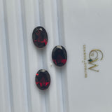 Red Garnet 10X14 Oval shape Faceted