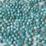 Larimar 5 MM Round Cabochons