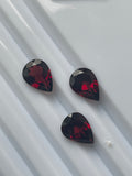 Red Garnet 10X14 Pear Shape Faceted