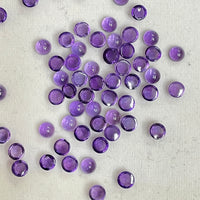 Amethyst Round Cabochons 10 Pcs set