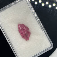 Tourmaline Leaf Carved
