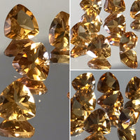 Citrine 7 MM Trillion Facted AA Color