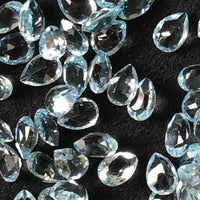 Blue Topaz 7x5 MM Pearshape Faceted Lot of 10 pieces