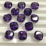Amethyst 8 MM Cushion Faceted AA Quality