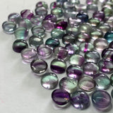 Fluorite 10 MM Round Cabochons Multi Color
