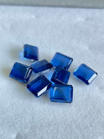 Blue Sapphire DOUBLET Quartz 6x8 Octagon