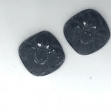 Black Tourmalinated Quartz Carved pairs