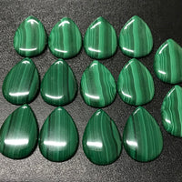 Malachite 20x28 MM Pear shape Cabochons