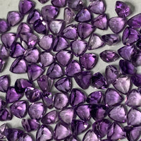 African Amethyst 4 MM Trillion Facted