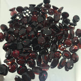 Garnet 6X4 MM Oval Faceted Red