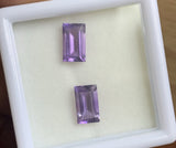 Amethyst 6x10 Rectangle Faceted Cut
