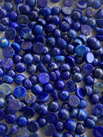 Lapis lazuli 4 MM Round Cabochons Lot of 10 pieces