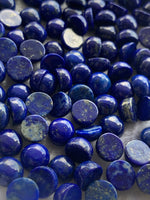 Lapis lazuli 7 MM Round Cabochons Lot of 10 pieces