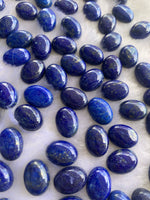 Lapis lazuli 5x7 MM Oval Cabochons Lot of 10 pieces