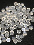 White Moonstone 3 MM Round Cabochons