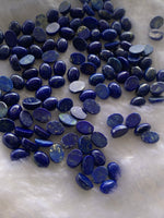 Lapis lazuli 6x8 MM Oval Cabochons Lot of 10 pieces