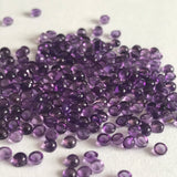 Amethyst Small Size 2.5MM Round Cabochons Small size