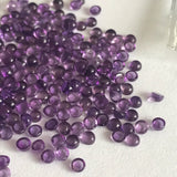 Amethyst Small Size 2.5MM Round Cabochons Small size