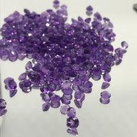 Amethyst 5 MM Round Faceted 10 Pcs lot